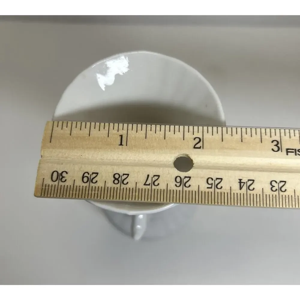 Vtg White Porcelain Bud 6